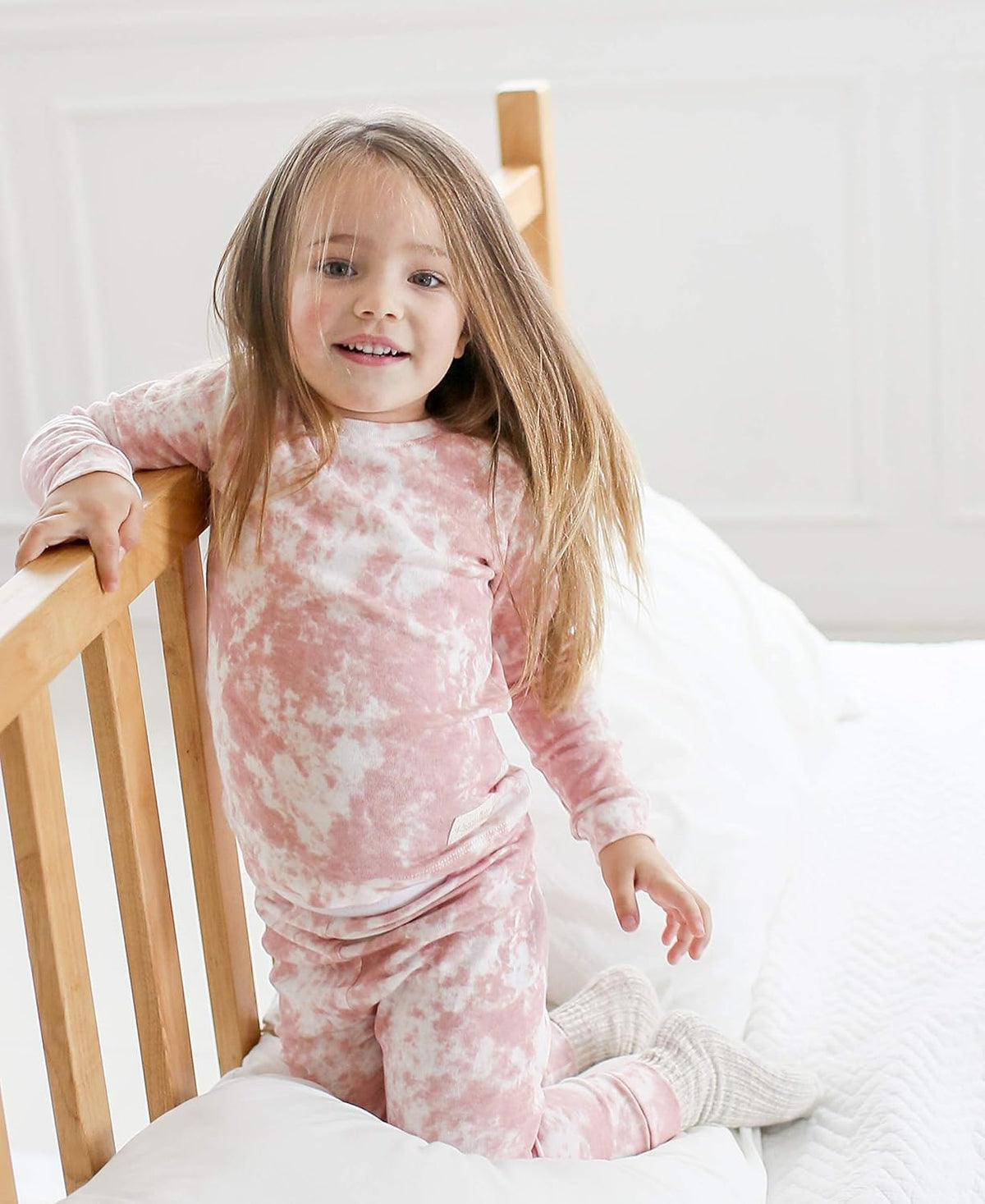 VAENAIT BABY 12M-12Y Toddler Kids Boys Girls 100% Cotton Marbling Tiedye Sung Fit Sleepwear Pajamas