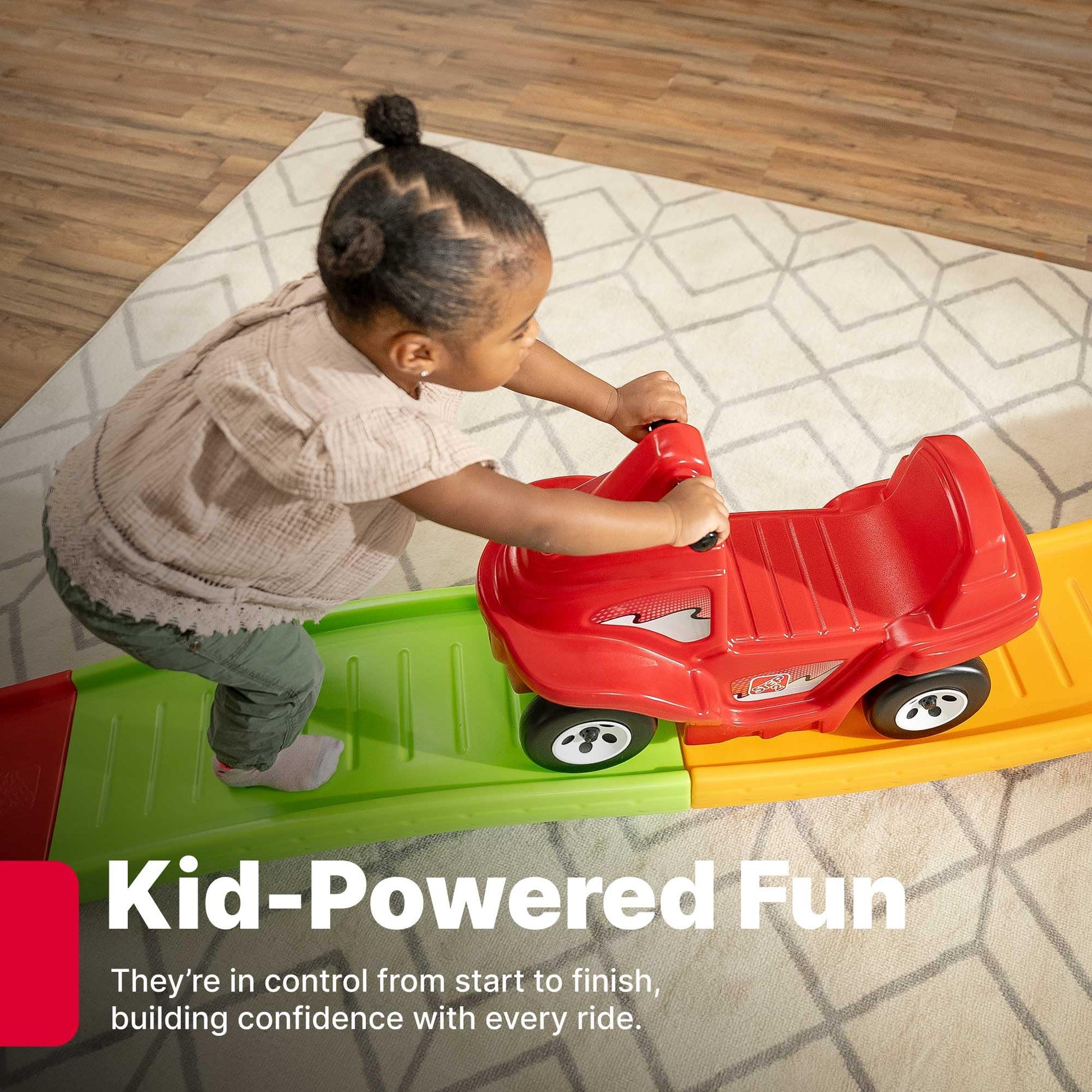 Step2 Up and Down Roller Coaster Toy for Kids, Ride On Push Car, Indoor, Outdoor Playset, Toddlers