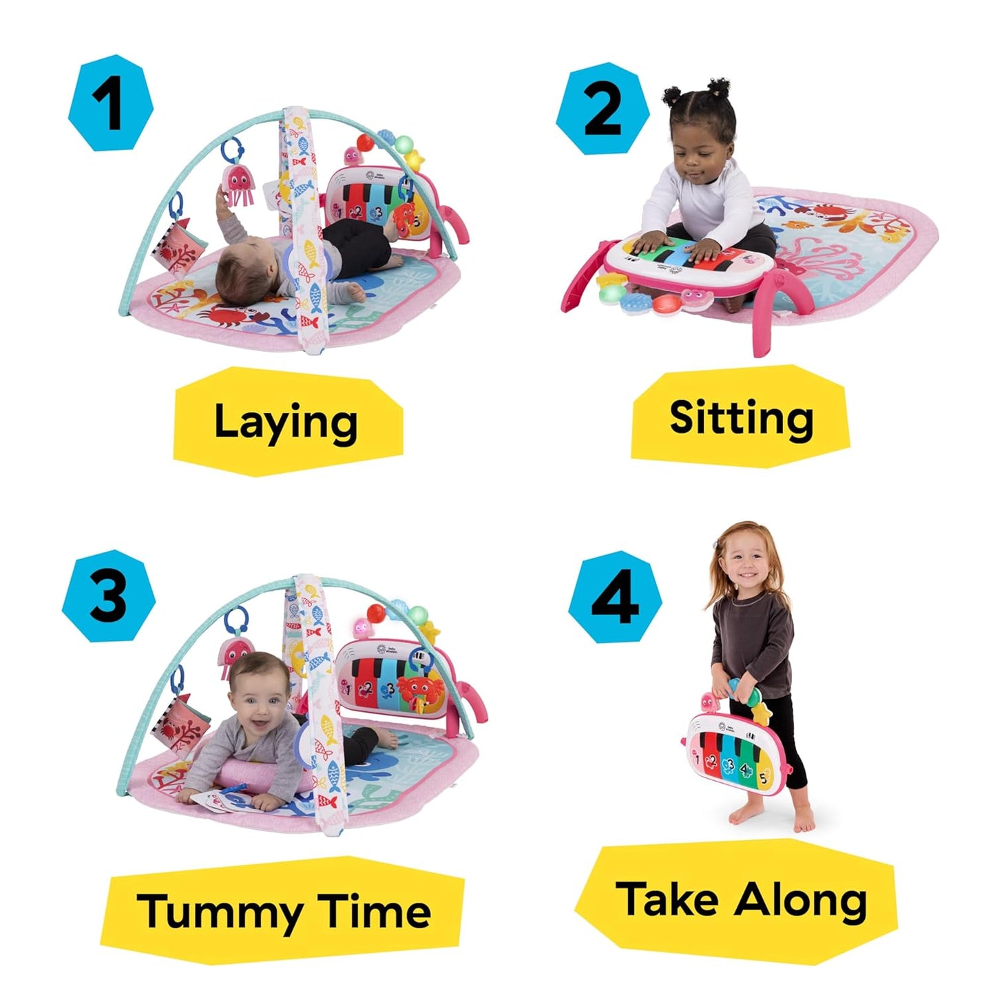 Baby Einstein Ocean Explorers 4-in-1 Kickin Tunes Jellyfish Jamboree Music & Language Discovery