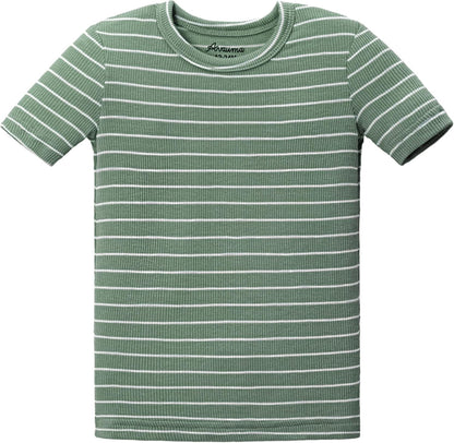 AVAUMA Stripe Pattern Baby Boys Girls Pajama Set Kids Toddler Snug fit Ribbed Sleepwear pjs for
