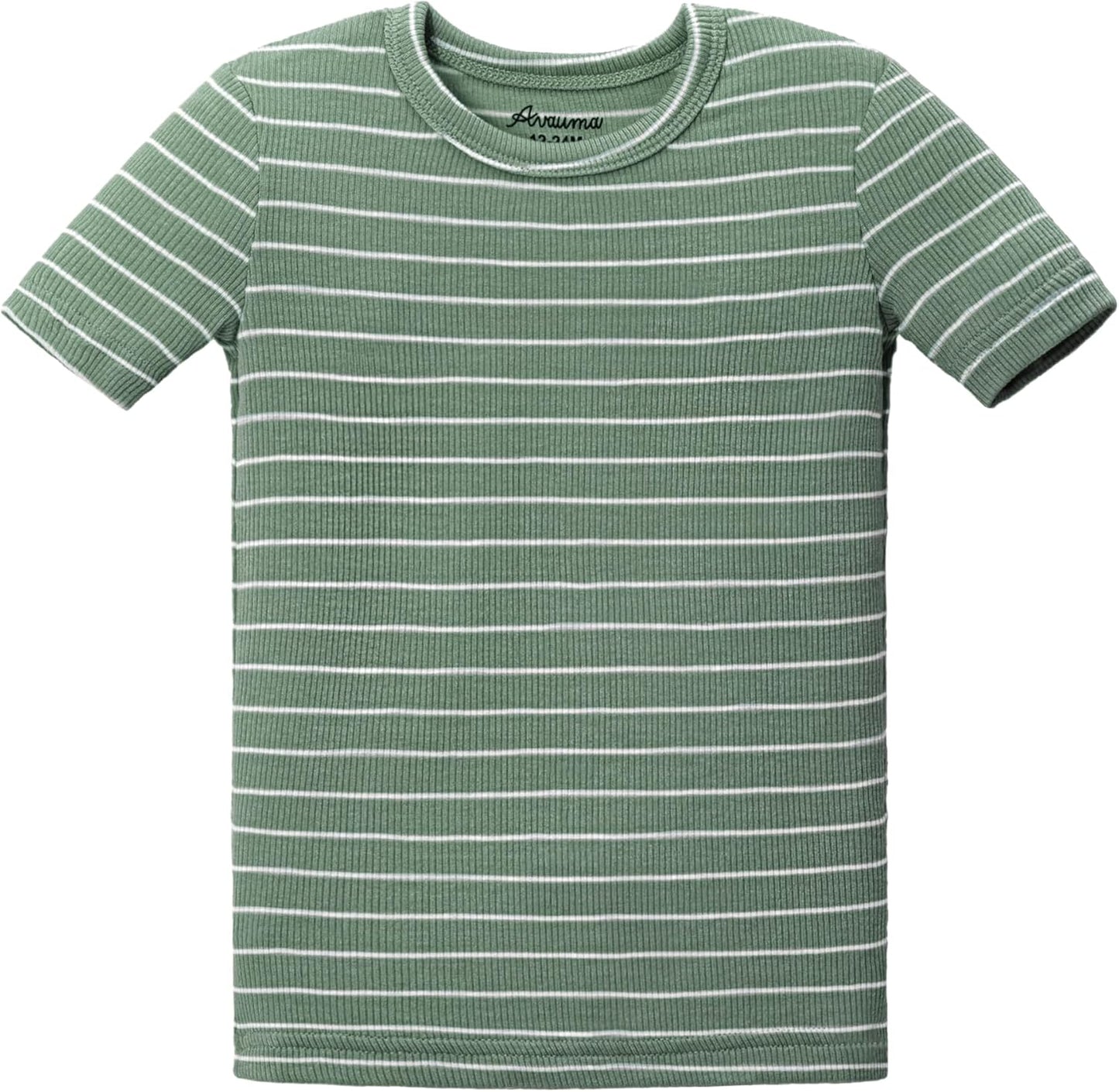 AVAUMA Stripe Pattern Baby Boys Girls Pajama Set Kids Toddler Snug fit Ribbed Sleepwear pjs for