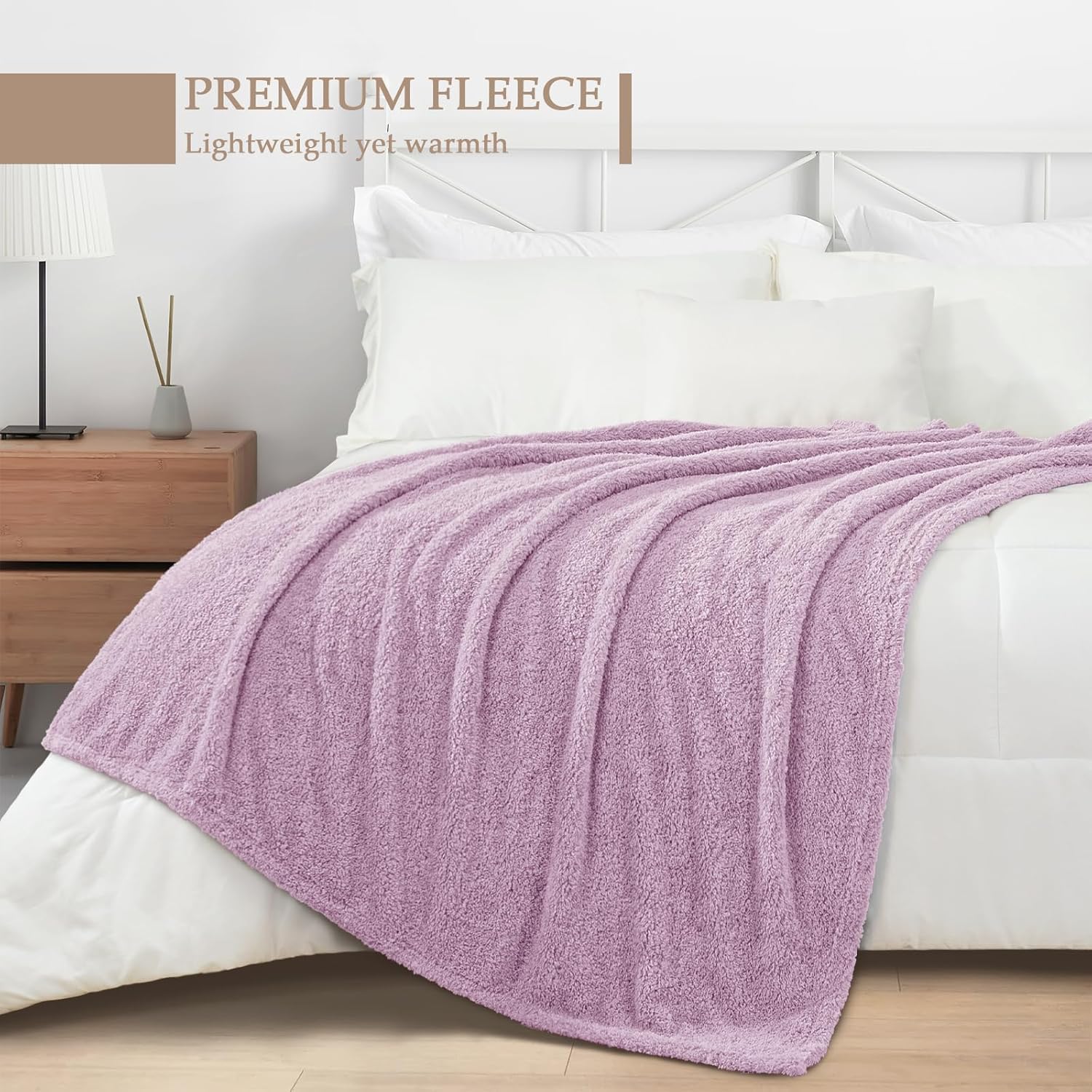 Exclusivo Mezcla Fleece Blanket for Couch, Soft and Cozy Twin Blankets for Women Men Girls Kids
