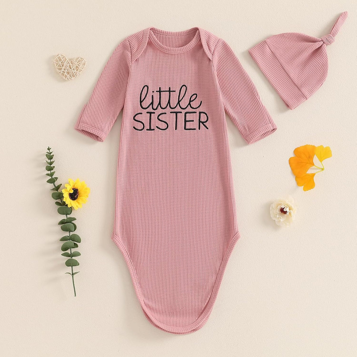 Newborn Boy Girl Coming Home Outfit Baby Infant Sleeper Gown Nightgown Outfits Cute Fall Winter