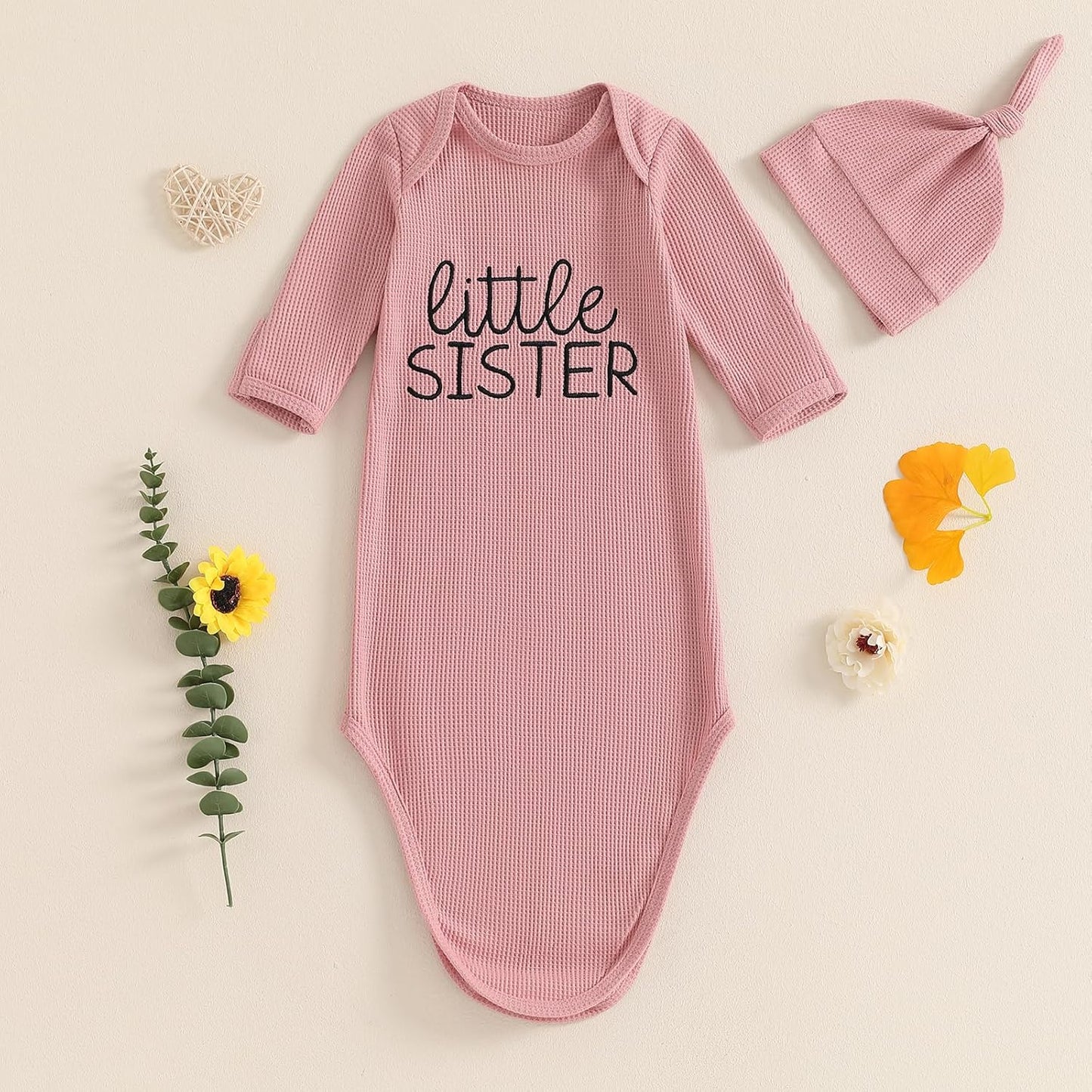 Newborn Boy Girl Coming Home Outfit Baby Infant Sleeper Gown Nightgown Outfits Cute Fall Winter