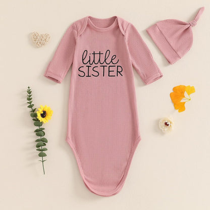 Newborn Boy Girl Coming Home Outfit Baby Infant Sleeper Gown Nightgown Outfits Cute Fall Winter