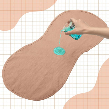 3 Pcs Changing Pad Liners Fits in Peanut Shape Changing Pad Waterproof Diaper Mats Organic Cotton