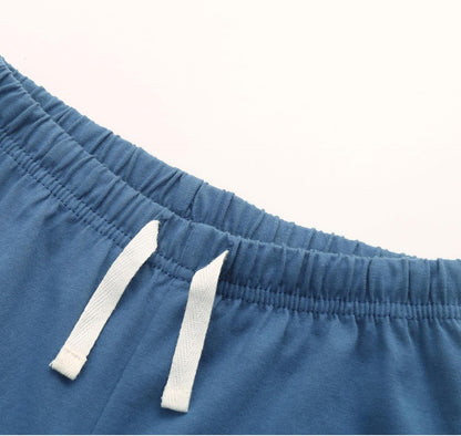 GFQLONG 4 Pack Toddler Boys and Girls Cotton Pants Lightweight Trousers, Kids Summer Casual Solid