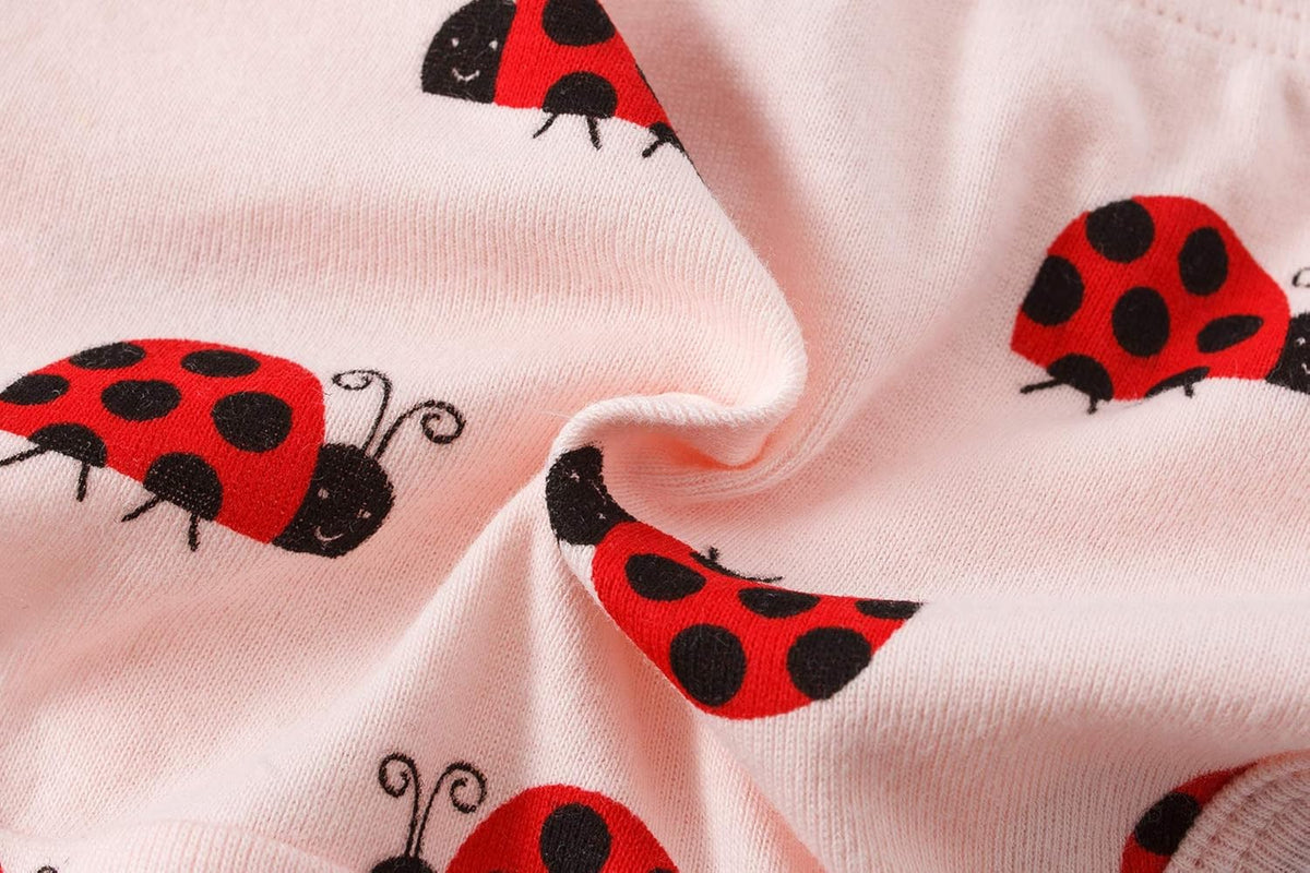 Cadidi Dinos Little Girls' Soft Cotton Underwear Kids Cool Breathable Comfort Panty Briefs Toddler