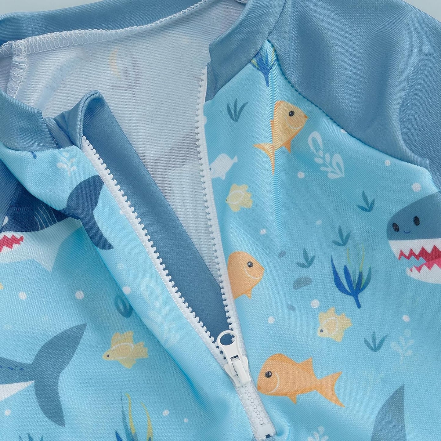 Hnyenmcko Baby/Toddler Boy Rash Guard Swimsuit Long Sleeve One Piece Zipper Swimwear Sunsuit Infant