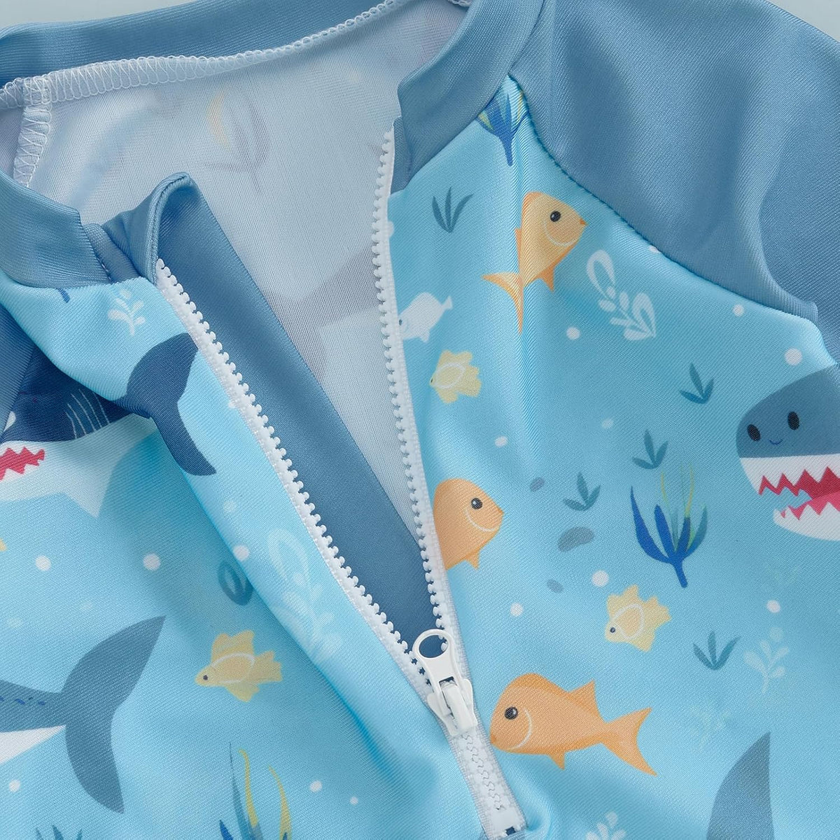 Hnyenmcko Baby/Toddler Boy Rash Guard Swimsuit Long Sleeve One Piece Zipper Swimwear Sunsuit Infant