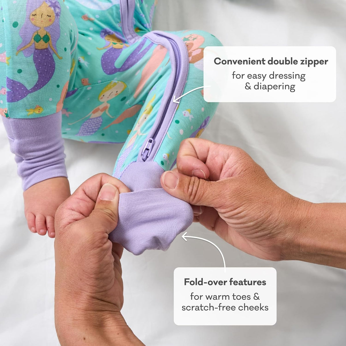Little Sleepies Pajamas for Baby Boys & Girls, Viscose from Bamboo Baby Pajamas, Preemie & Newborn