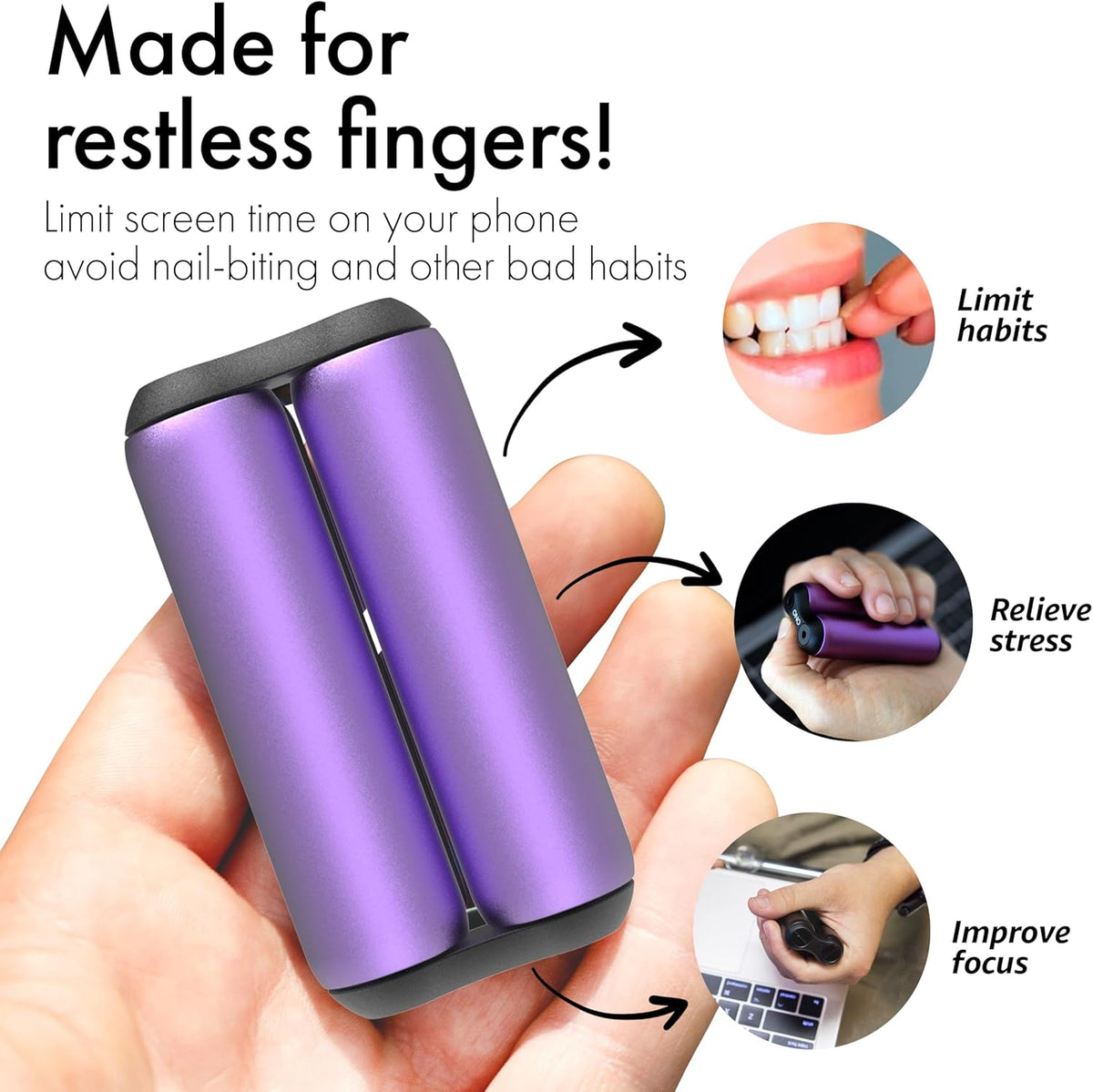 ONO Roller - Handheld Fidget Toy for Adults | Help Relieve Stress, Anxiety, Tension | Promotes