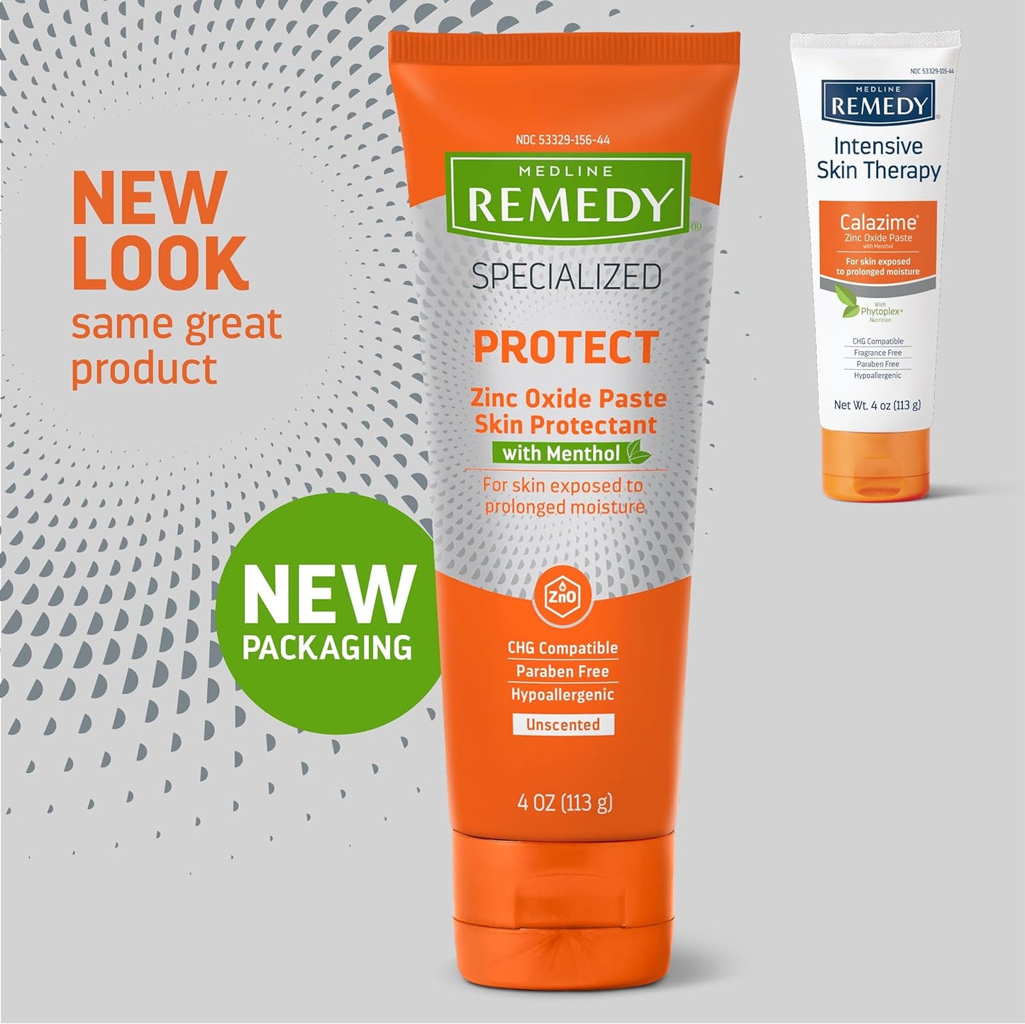 Medline Remedy Specialized Zinc Oxide Paste with Menthol (4 oz Tube), Unscented, Calamine