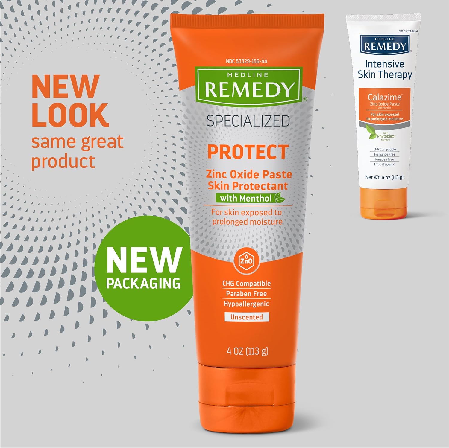 Medline Remedy Specialized Zinc Oxide Paste with Menthol (4 oz Tube), Unscented, Calamine