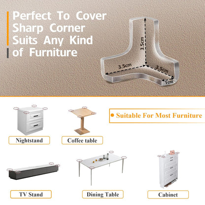 12 Pack Corner Protector, Clear Corner Guards Table Edge Protectors, Baby Safety Corner Bumpers