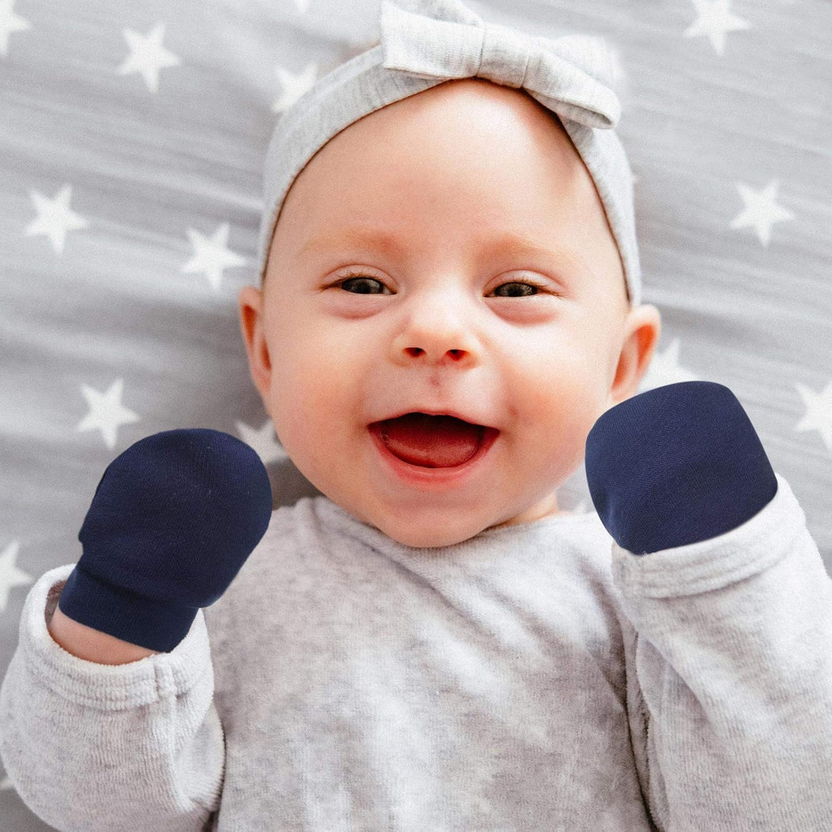 Geyoga 6 Pairs Newborn Baby Mittens No Scratch Gloves Infant Toddler Anti Scratch Essentials Unisex