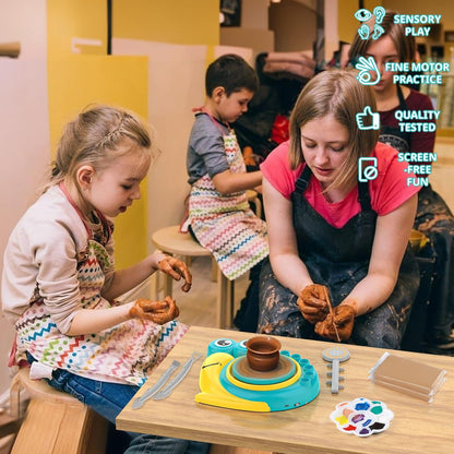 Pottery Wheel for Kids - Complete Art Supplies Arts & Crafts Kit, Crafts for Girls 8-12, Girls Boy