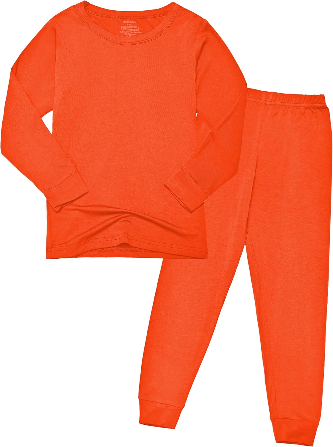 BABY 2T-10Y Toddler Kids Girls Boys Soft Comfy Viscose 2pcs Set Long Sleeve Plain Shirts and Pants