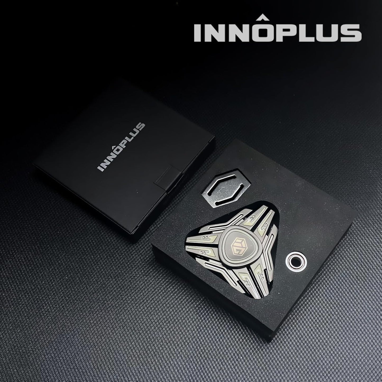 INNOPLUS Fidget Spinner, Fidget Spinners for Adults and Kids, Metal Fidget Spinner, Light Up Fidget