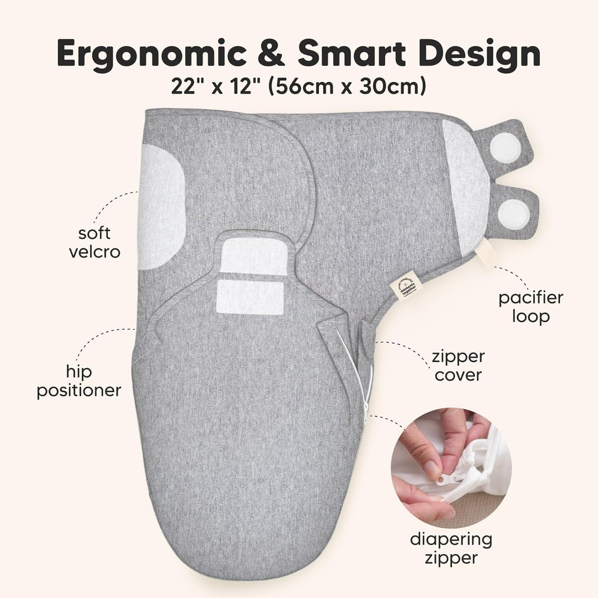 Baby Swaddle Sleep Sacks with Zipper - 3-Pack Swaddles for Newborns 0-3 Months, Infant, Baby Girls