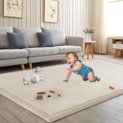 Baby Play Mat for Floor Tummy Time Nursery Rug Muscle Mat Area Playroom Rug Tatami 50 * 50" Memory