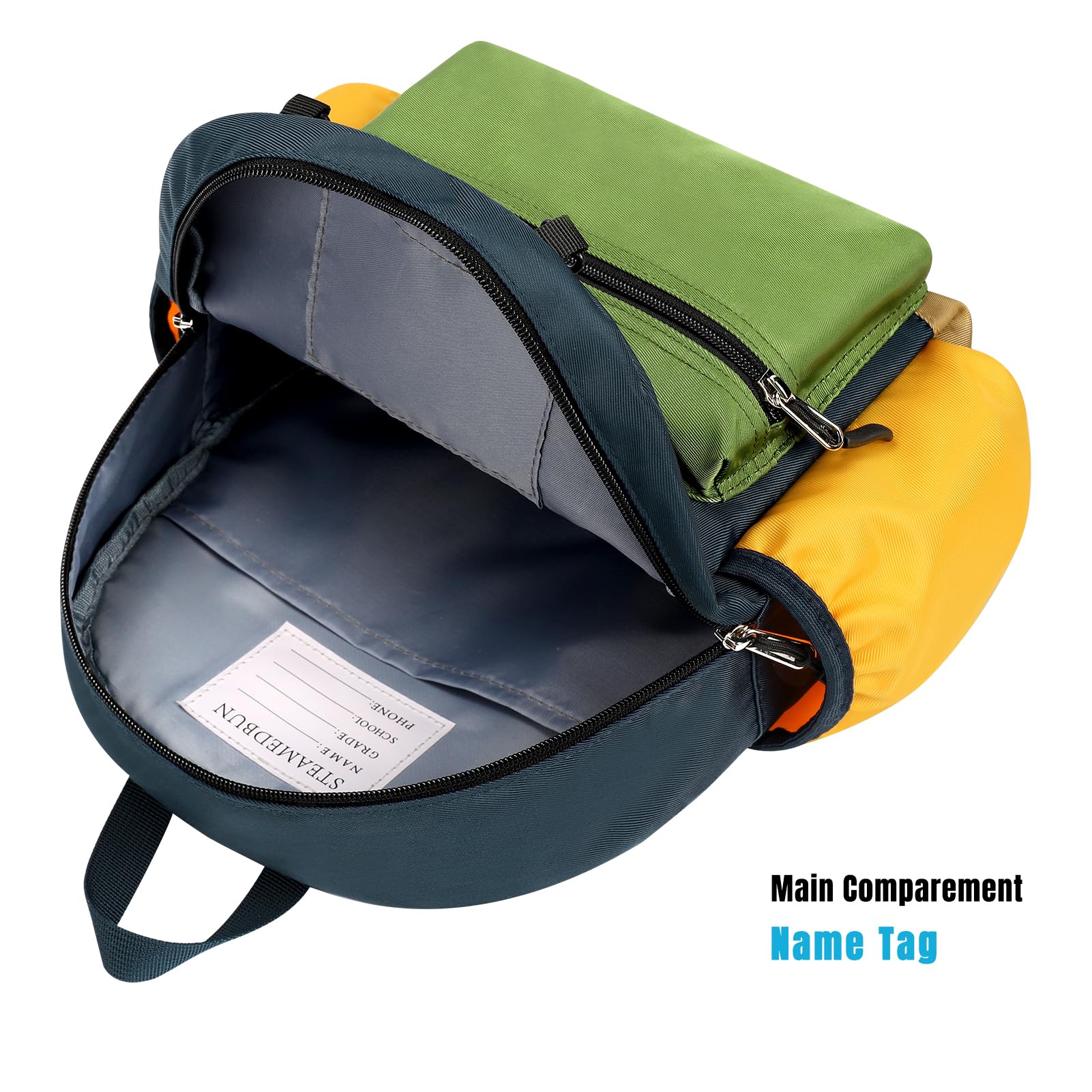 STEAMEDBUN Toddler Backpack for Boys 2-4: Kids Backpack Boys Girls - Preschool Kindergarten Daycare