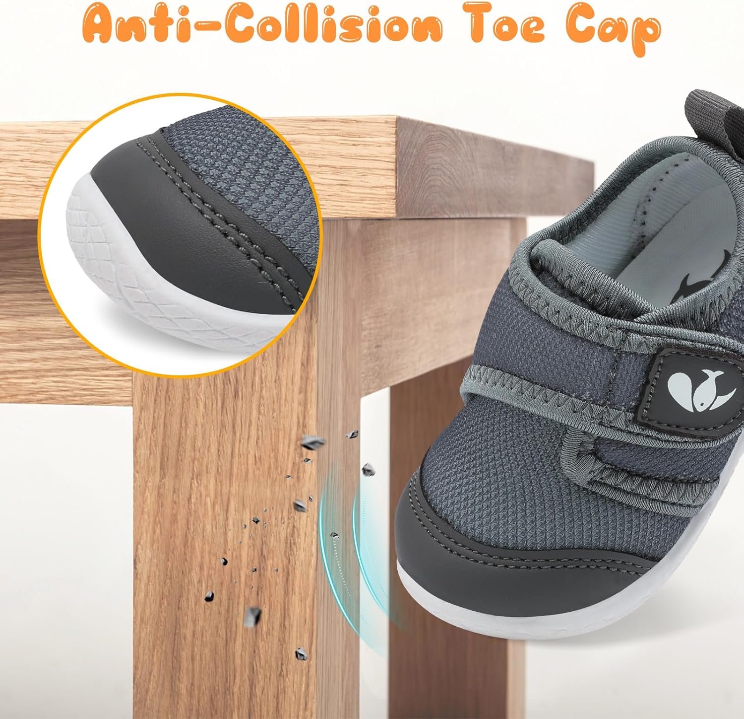 FEETCITY Baby First Walking Shoes Boys Girls Infant Sneakers Crib Shoes Breathable Lightweight Slip