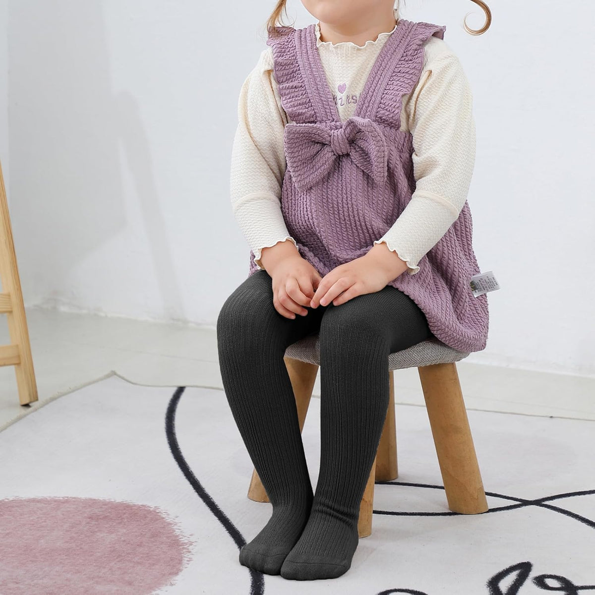 American Trends Baby Tights Non Slip Skid Baby Girl Tight Toddler Stocking Pants Cable Knit Infant