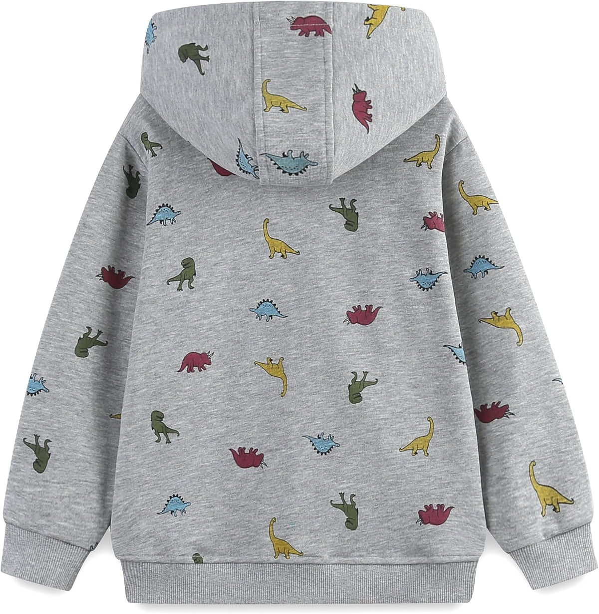 Baby Toddler Boys Dinosaur Hooded Zip Jacket Casual Outerwear Active Sweatshirt