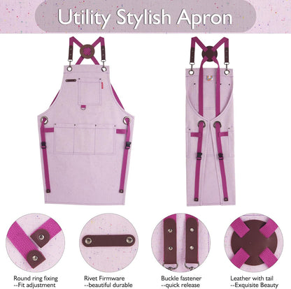 Kids Art Aprons for Painting, Gardening, Cooking, Multiple Pockets, Kids Smock for Boys & Girls
