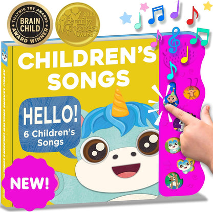 Children's Songs: Musical Toys & Interactive Sound Book for Toddlers 1-3, Baby’s First Year Music