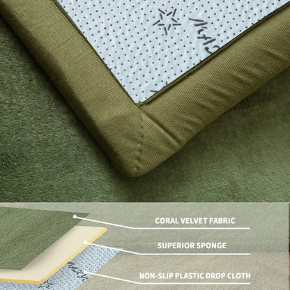 MAXYOYO Baby Play Mat, 1.2" Thick Memory Foam Soft Padded Carpet with Non-Slip Backing, 3x5 ft