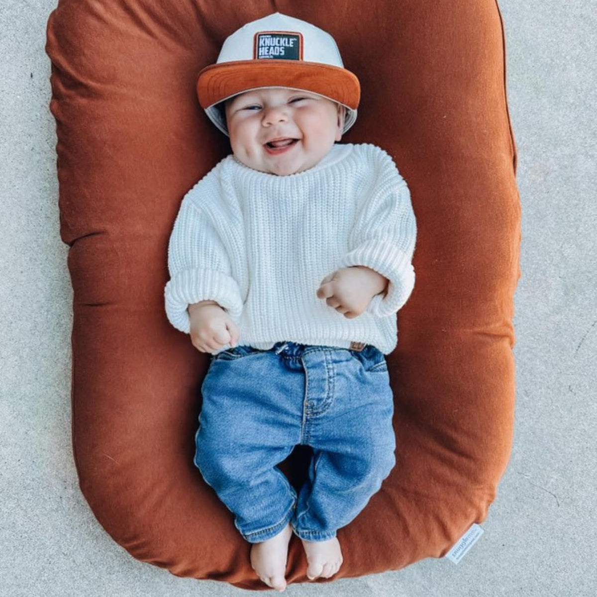 Baby Hats - Baseball Hat, Newborn Youth Flat Brim Mesh Trucker Surf Skate Bubba Bro Fitted Beach