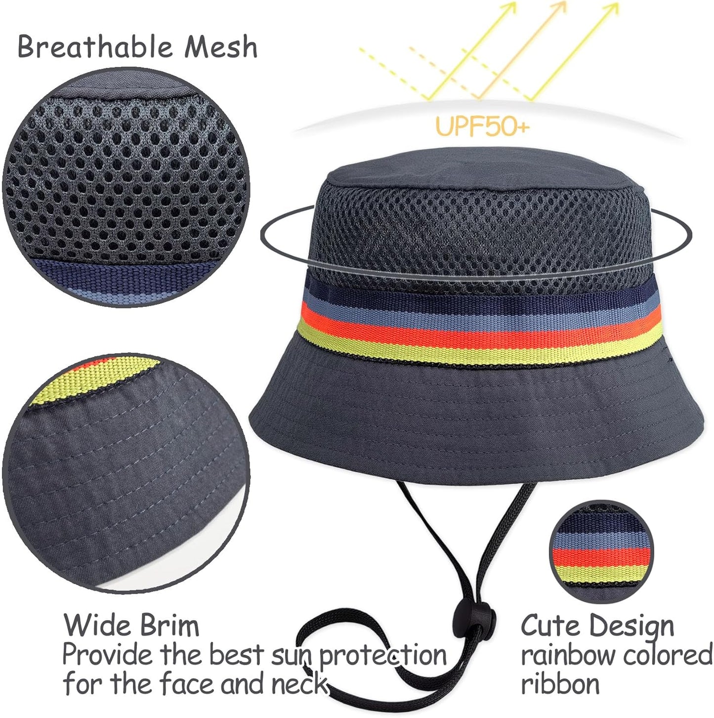 Keepersheep Baby Baseball Cap Infant Sun Hat, Cotton Knit with Soft Brim, Adjustable Soft Newborn