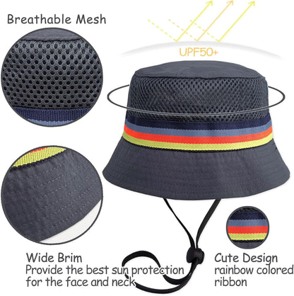 Keepersheep Baby Baseball Cap Infant Sun Hat, Cotton Knit with Soft Brim, Adjustable Soft Newborn