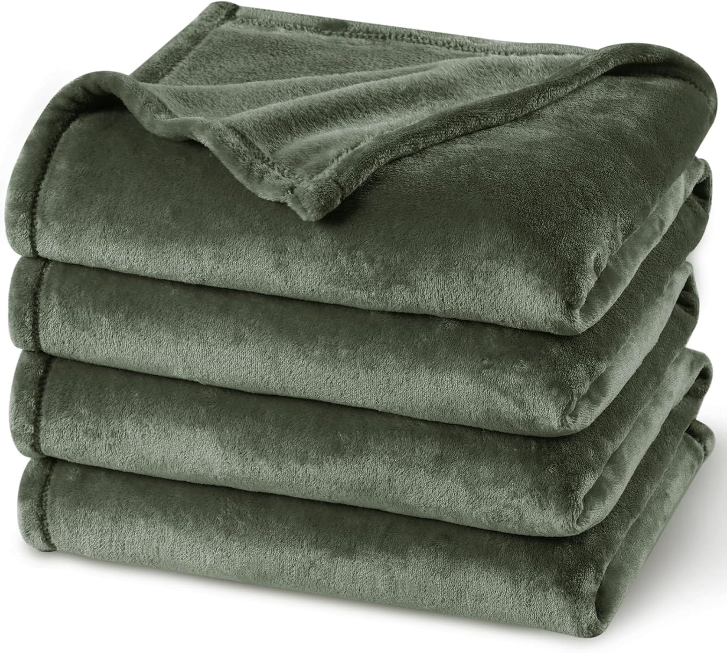 PHF Ultra Soft Fleece Blanket Twin Size, No Shed No Pilling Luxury Plush Cozy 300GSM Lightweight
