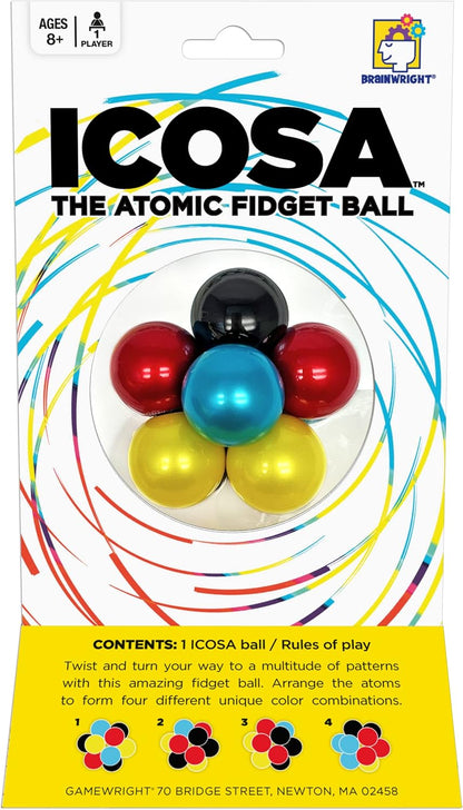 Brainwright - ICOSA - The Atomic Fidget Ball - Twist, Turn, Fidget!