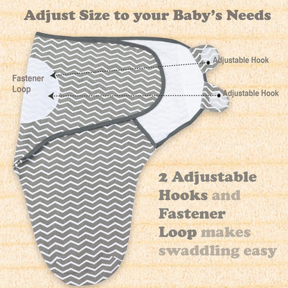 Preemie Swaddles 4-7 lbs - 3-Pack Premature Babies Swaddle Sleep Sack - Organic Cotton - Premature