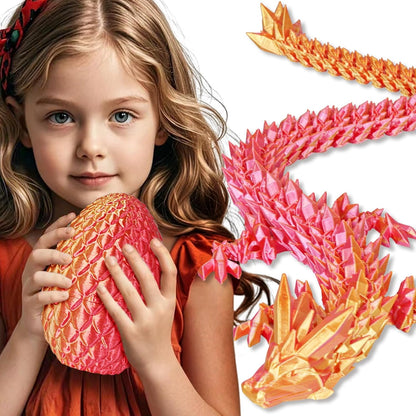 Large Dragon Eggs with Dragon Inside, 3D Printed Surprise Funny Gifts for Kids, Articulated Dragon