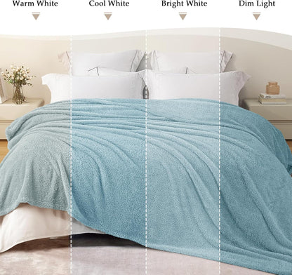 Exclusivo Mezcla Fleece Blanket for Couch, Soft and Cozy Twin Blankets for Women Men Girls Kids