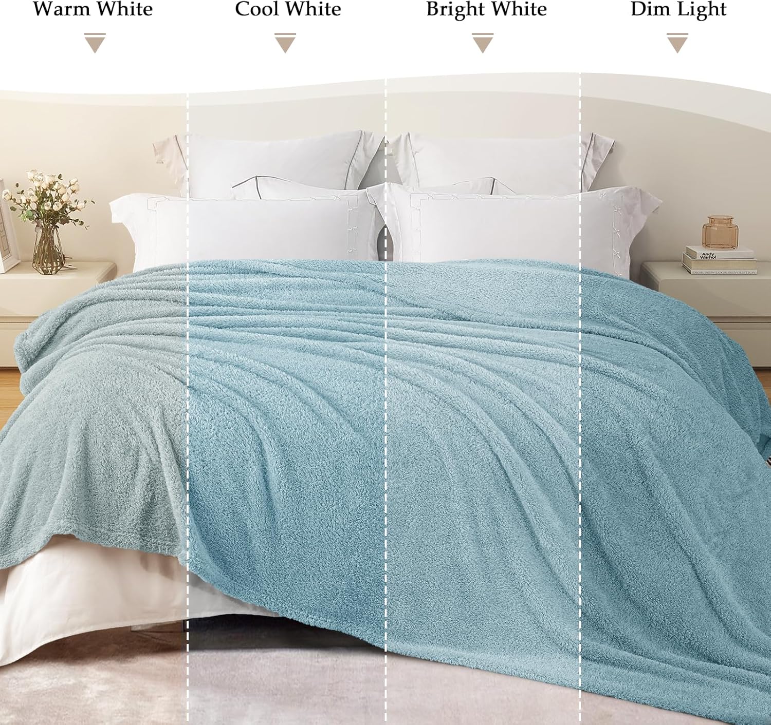 Exclusivo Mezcla Fleece Blanket for Couch, Soft and Cozy King Blankets for Women Men Girls Kids