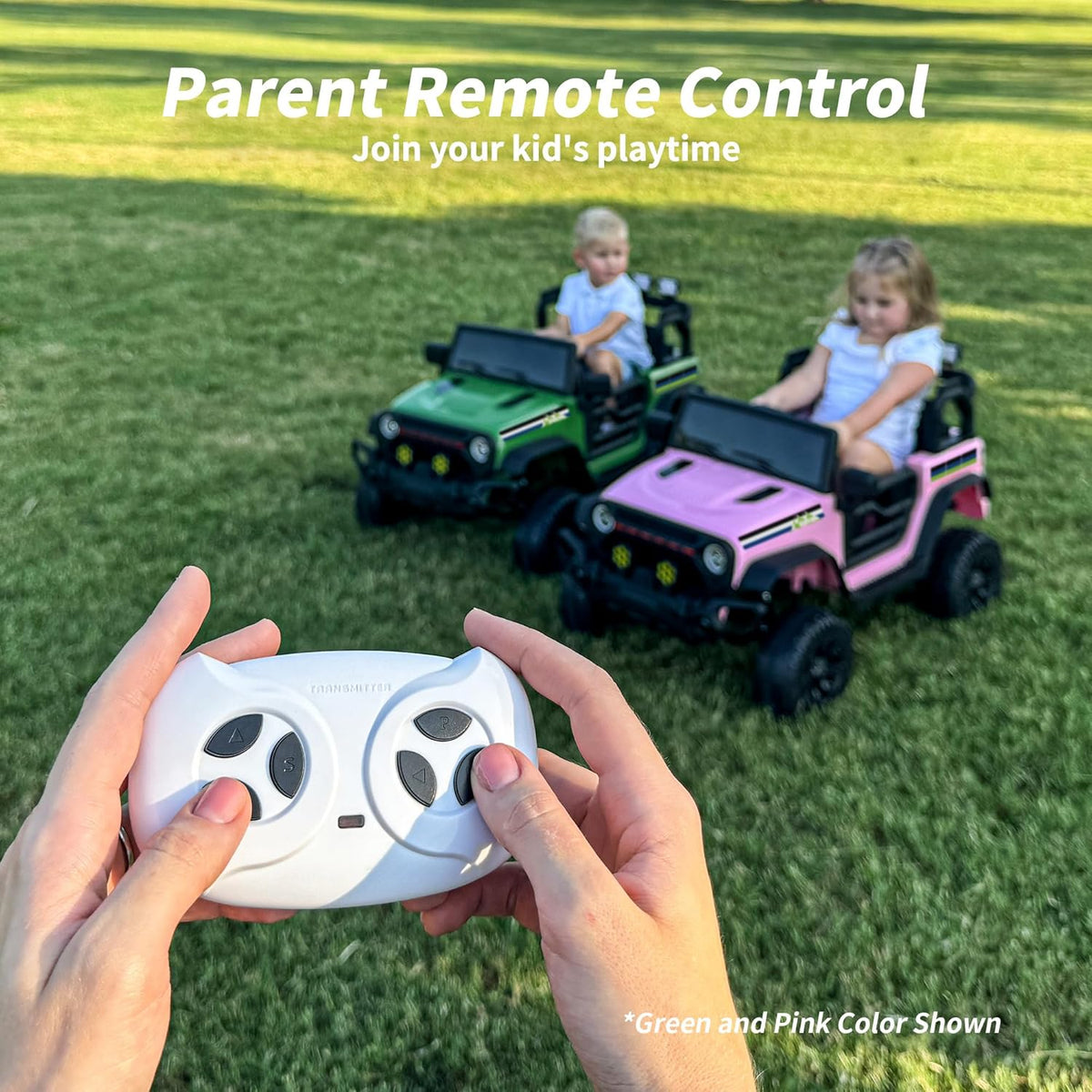 24V Kids Ride on Car, Kids Electric Vehicles Car Ride on Toy Truck for Toddlers w/Remote Control