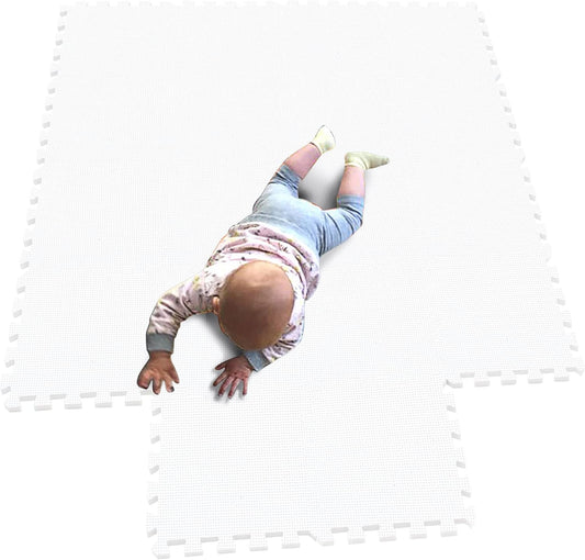MQIAOHAM® 18 Pieces Puzzle Play Mats, Soft Baby Play Mat, Kids Interlocking Foam Floor Tiles