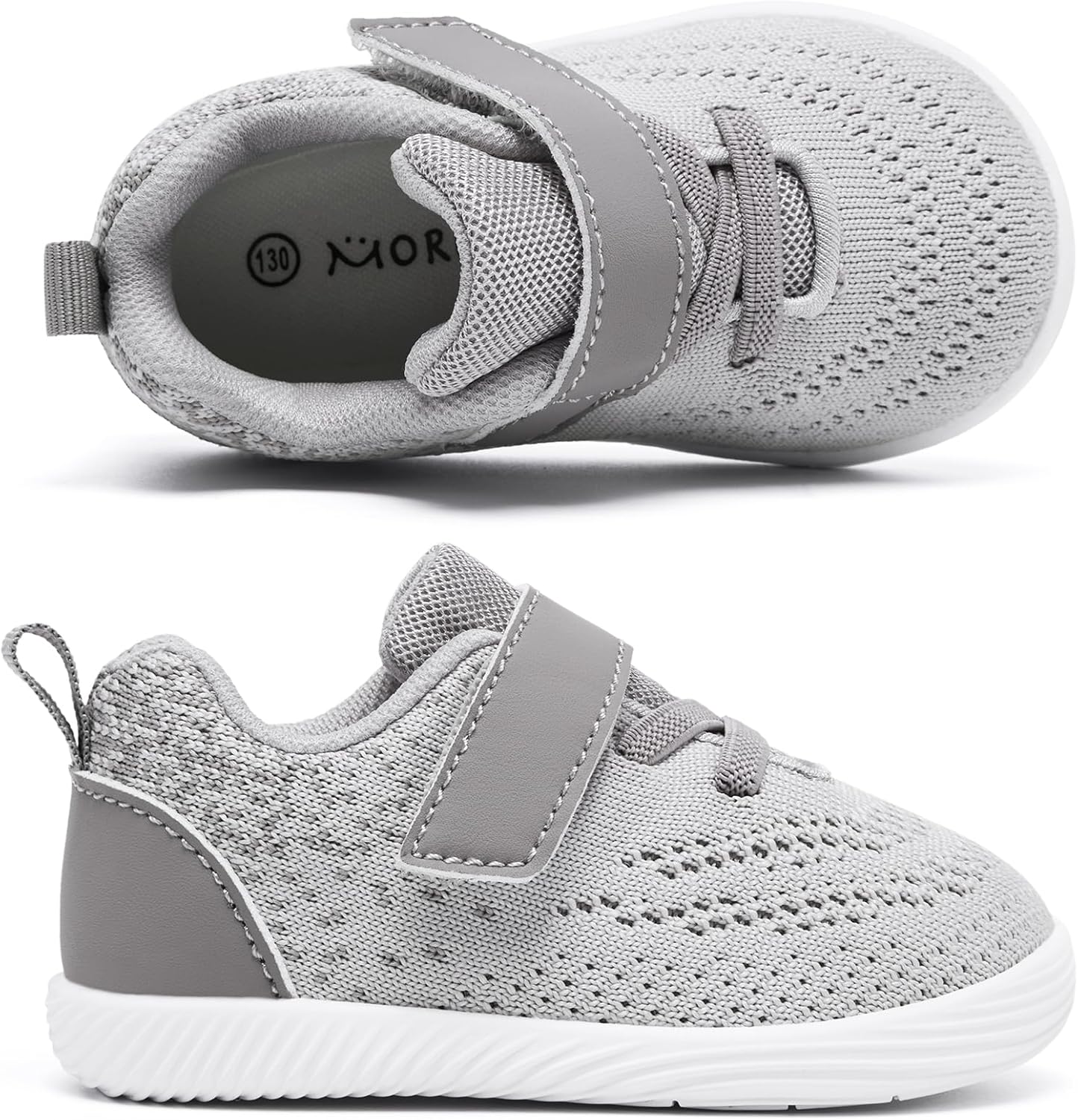 MORENDL Toddler Sneakers Baby Boys & Girls Barefoot Shoes Lightweight Breathable Walking Running