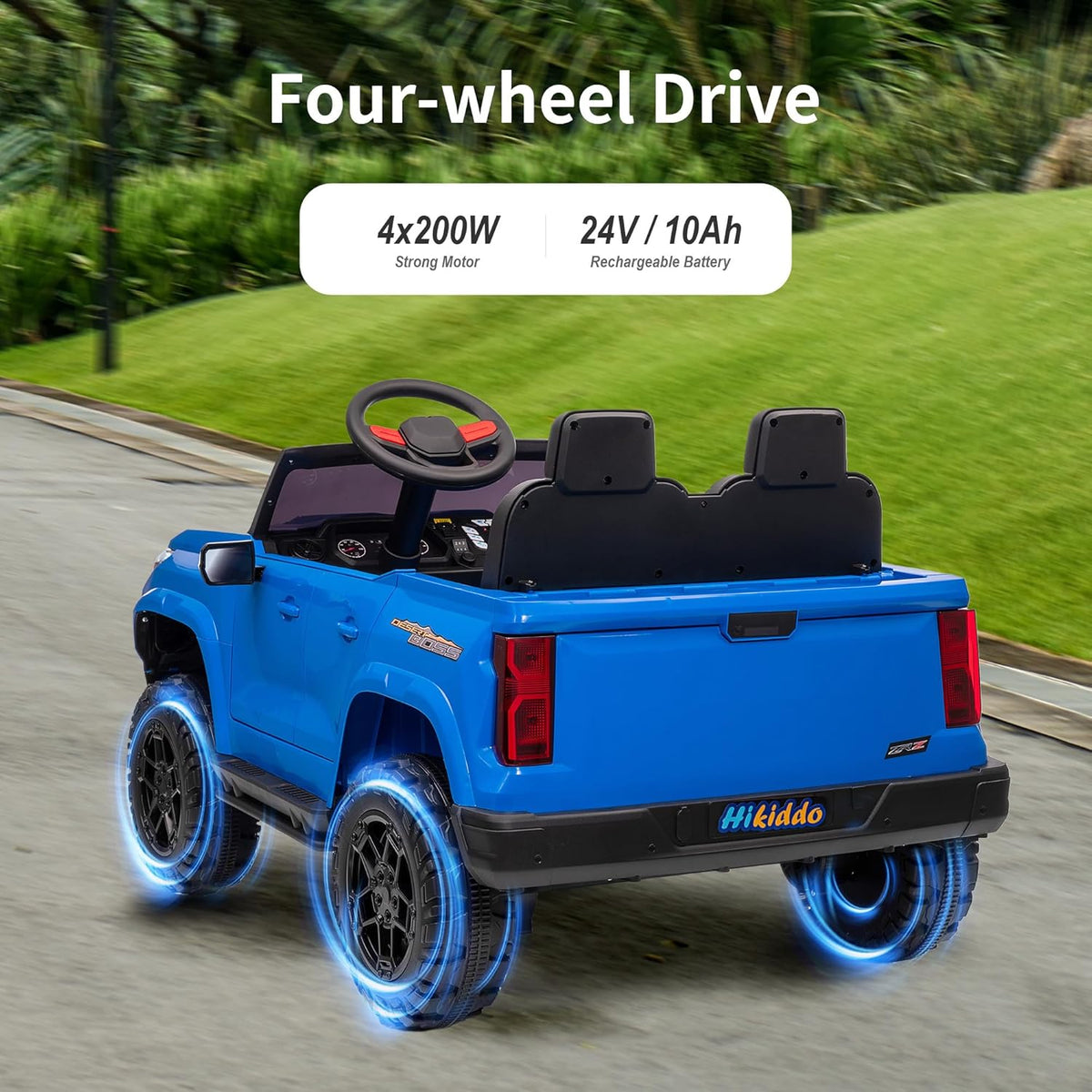24V 10Ah Ride on Toy for Big Kids, 4x4 2 Seater Electric Kids SUV Car to Drive with Remote Control