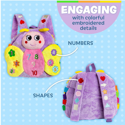 Buckle Toys, Blossom Butterfly Activity Backpack, Educational Learning