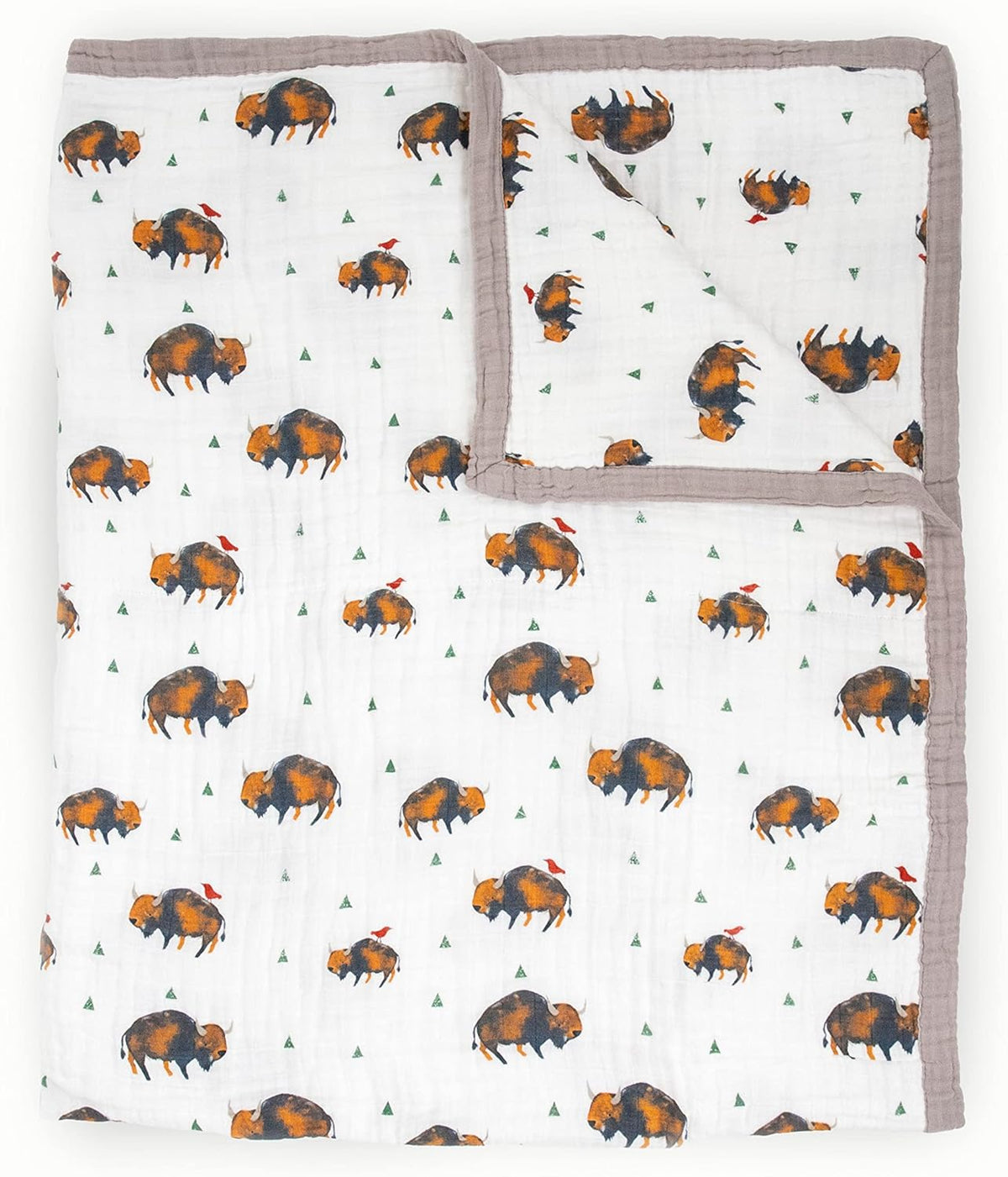 Little Unicorn Premium Quilted Throw | Super Soft, Multi-Layered Muslin XL Blanket| Great for Kids