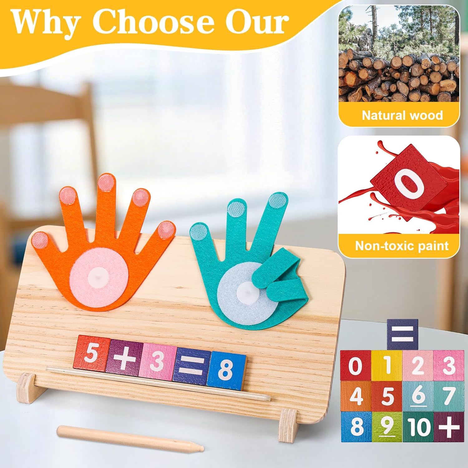 2 in 1 Math Toy for Toddlers 3 4 5 6 7,Addition and Subtraction Math Games for Kids 5-7,Math