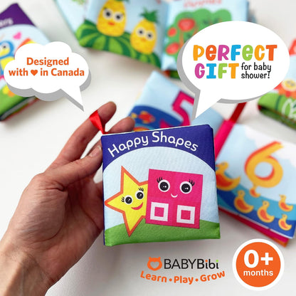 Cloth Books for Babies (Set of 6) - Premium Quality Soft Books for Babies. Touch and Feel Crinkle