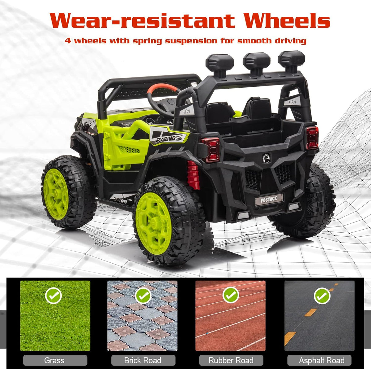 24V Battery Powered Electric Car for Big Kids, 24V Riding Cars for Kids Ages 4-8, Children Car with